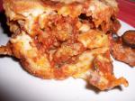 Upsidedown Sausage and Mushroom Pizza recipe