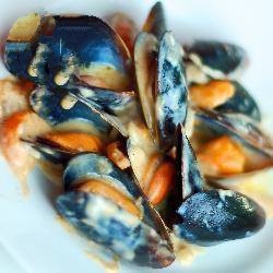 American Mussels with Saffron Sauce Dinner