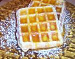 American Orange Nut Waffles with Orange Syrup Dessert