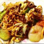 Chinese Delicious Yakisoba Fried or with Sauce Dinner