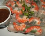 Chinese Fresh Spring Rolls With Shrimp for Two Dinner