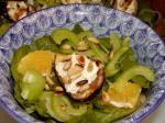 Spinach Fig and Goat Cheese Salad With Orange Honey Dressing recipe