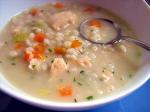 American Chunky Chicken and Barley Soup Appetizer