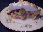 American Big Grandmas Rhubarb Cream Pie Dinner