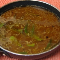 South Indian Sour Tamarind Soup Vatha Kuzhambu recipe