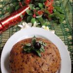 American Grandmas Cooked Christmas Pudding Dessert