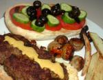 American Lamb Burger Middle Eastern Style Appetizer