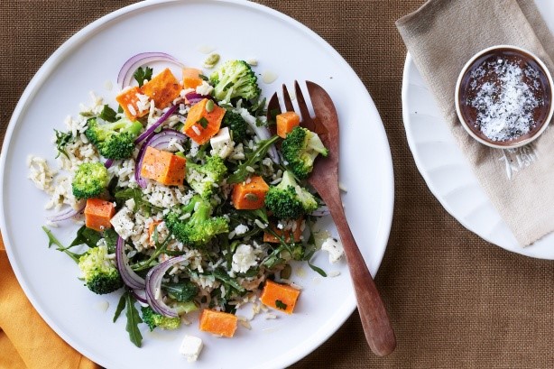 American Roasted Sweet Potato And Brown Rice Salad Recipe Dessert