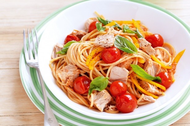 American Tuna And Cherry Tomato Pasta Recipe Appetizer