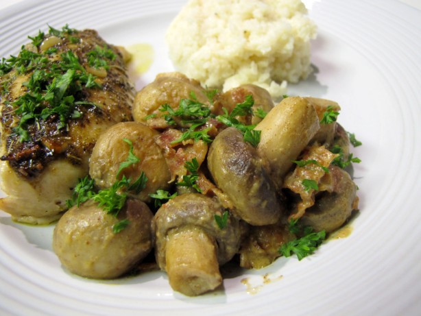 American Saucy Skillet Mushrooms Dinner