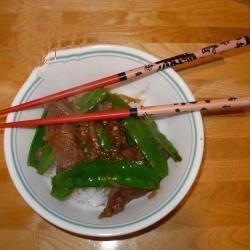 American Fried Beef and Gourmet Peas Appetizer