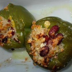 American Green Peppers Stuffed with Feta Appetizer