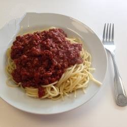 American Spaghetti Bolognese with Basil 1 Appetizer