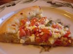 American Balsamic Tomato and Garlic Pizza With Walnuts Appetizer