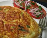 British Asparagus  Fontina Frittata Wsliced Tomato  Red Onion Appetizer