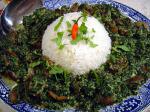 American Saag Khumb spinach and Mushrooms Dinner