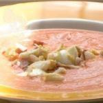 Spanish Cold Soup of Tomato salmorejo Andaluz Dinner