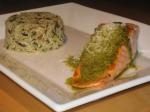 Canadian Salmon Fillets With a Pesto Sauce Dinner