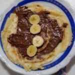 American Pancake Sweet Nutella Registered  and Banana Breakfast