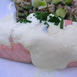 American Cold Poached Salmon with Mustard Cream Dessert