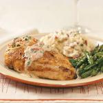 American Tomatocream Stuffed Chicken Dinner