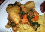 Indian Vindaloo Chicken Masala Wchickpeas and Kale Appetizer