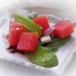 American Rocket Salad with Water Melon and Feta Appetizer