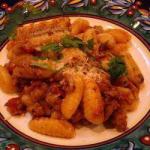 American Sardinian Gnocchi malloreddus Dinner