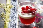 British Raspberry Prosecco Jellies With Panna Cotta Recipe Dessert