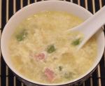 American Ham and Egg Drop Soup Appetizer