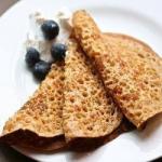 American Weetabix Wholegrain Pancakes with Cream Appetizer