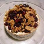 American Brie with Walnuts and Cranberries Dessert