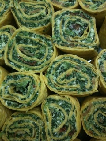 American Easy Spinachbacon Tortilla Rollups Appetizer