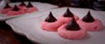 American Cherry Chocolate Kiss Cookies  Valentine Kisses Dessert