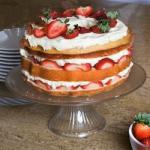 American Carry Cake with Strawberries and Whipped Cream Recipe Dessert