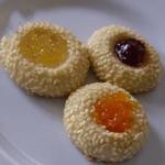 American Sesame Thumbprint Cookies Recipe Dessert