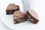 American Chocolate Caramel Brownie Hearts Recipe Dessert