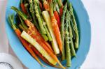 American Steamed Spring Vegetables Recipe Appetizer