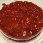 British Raspberry Cake with Mascarpone Dessert