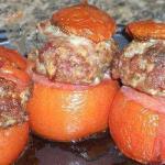 American Tomatoes Stuffed in the Oven Dinner