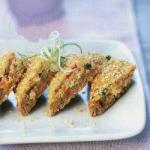 Chinese Shrimpcrab Toast with Sesame Seeds Appetizer