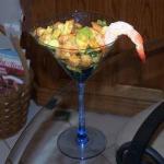 American Light Salad of Shrimp and Avocado Appetizer