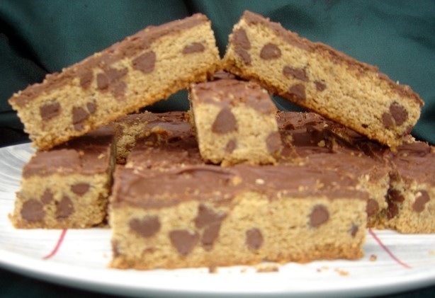 American School Cafeteria Peanut Butter Bars Dessert