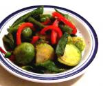 American Sauteed Snap Peas  Brussels Sprouts Appetizer