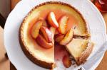Canadian White Peach and Amaretto Cheesecake Recipe Dessert