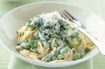 American Creamy Pasta With Spring Vegetables Recipe Appetizer