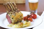 American Lamb Racks With Anchovy Lemon And Thyme Crust Recipe Appetizer