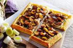 American Caramelised Leek and Goats Cheese Tart Recipe Appetizer