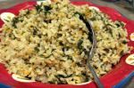 American Spinach and Lemon Rice Pilaf Dinner