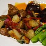 Roasted Potatoes with Bacon Onions and Sage recipe